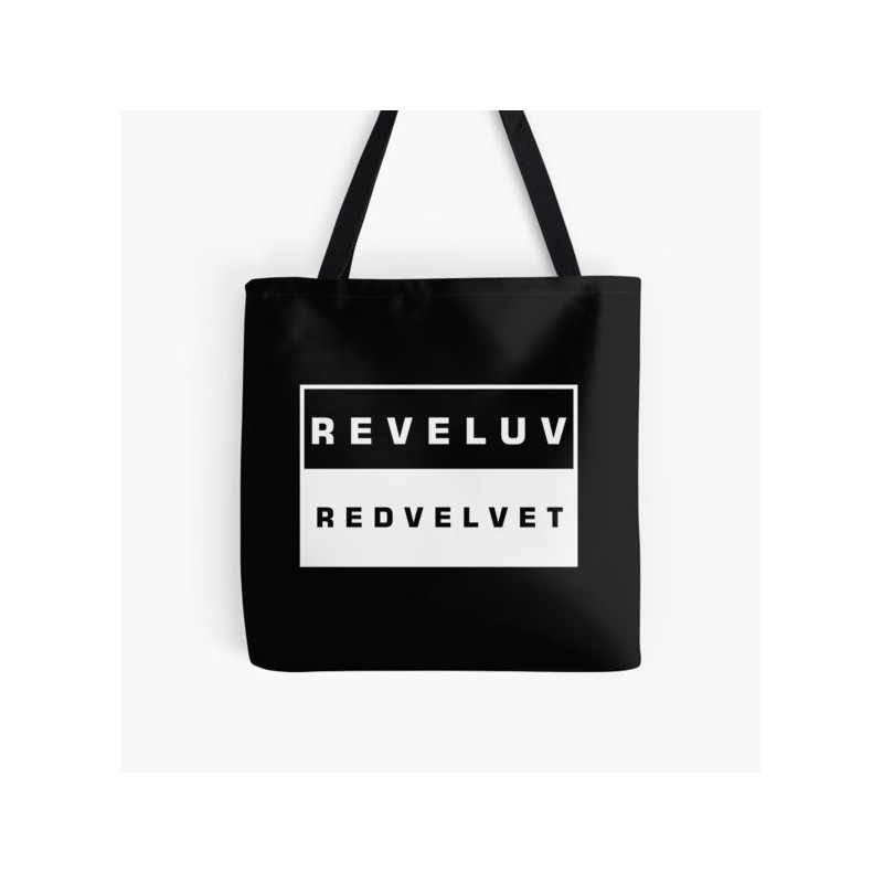 Tote Bag Red Velvet Reveluv Noir | Sac Shopping Premium | Édition Limitée