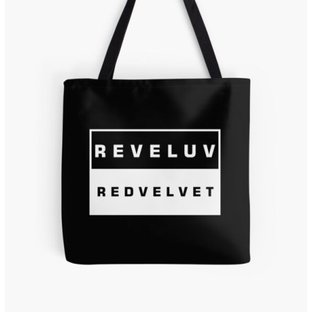 Tote Bag Red Velvet Reveluv Noir | Sac Shopping Premium | Édition Limitée